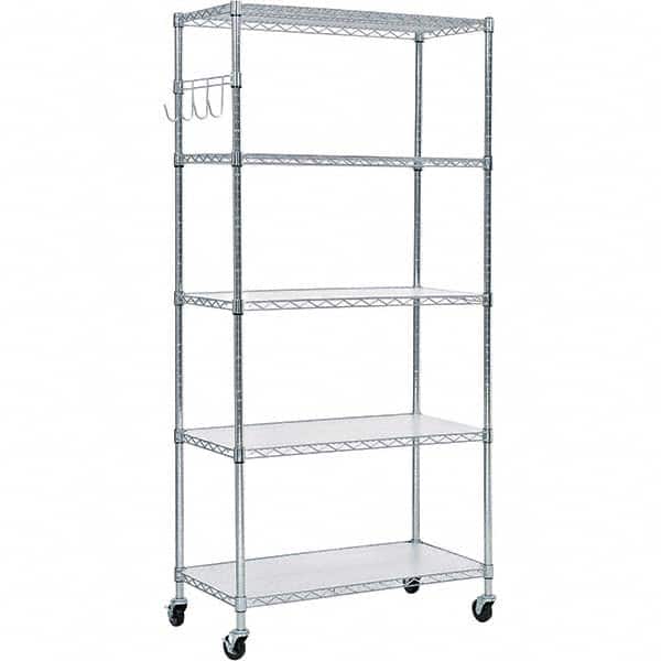 ALERA - 3,000 Lb Capacity 5 Shelf Wire Shelving - Starter Unit - Apex Tool & Supply
