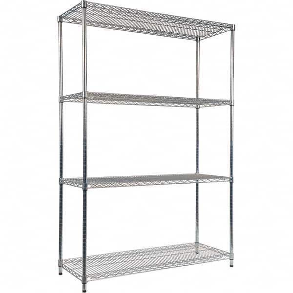 ALERA - 5,000 Lb Capacity 4 Shelf Wire Shelving - Starter Unit - Apex Tool & Supply