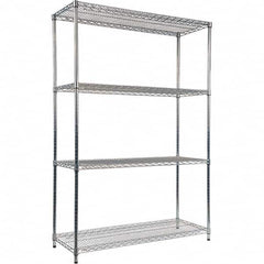 ALERA - 5,000 Lb Capacity 4 Shelf Wire Shelving - Starter Unit - Apex Tool & Supply