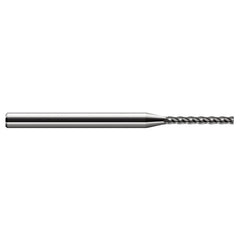 ‎Miniature End Mills - Long Flute - 0.2500″ (1/4″) Cutter Diameter × 0.0300″ Radius × 1.2500″ (1-1/4″) Length of Cut Carbide Corner Radius End Mill, 4 Flutes - Exact Industrial Supply
