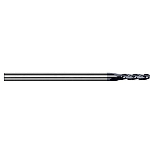 ‎3/32″ Dia. × 1/8″ Shank × 0.279″ DOC × 1-1/2″ OAL, Carbide AlTiN, 3 Flute, Ballnose End Mill