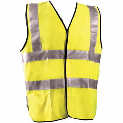 OccuNomix - Size 3XL Flame Resistant Hi-Vis Yellow Solid General Purpose High Visibility Vest - Apex Tool & Supply