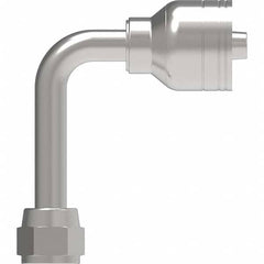 Eaton - Hydraulic Hose Fittings & Couplings Type: JIC 37 Female Swivel 90 Long Drop Elbow Hose Diameter: 7/16 (Inch) - Apex Tool & Supply