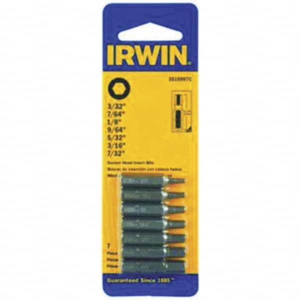 Irwin - 7/32" Square Size Insert Bit Set - Apex Tool & Supply