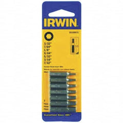Irwin - 7/32" Square Size Insert Bit Set - Apex Tool & Supply
