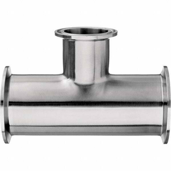 Value Collection - Sanitary Stainless Steel Pipe Fittings Type: Tee Style: Quick-Clamp - Apex Tool & Supply