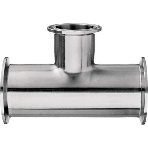 Value Collection - Sanitary Stainless Steel Pipe Fittings Type: Tee Style: Quick-Clamp - Apex Tool & Supply