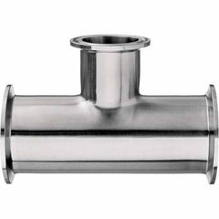 Value Collection - Sanitary Stainless Steel Pipe Fittings Type: Tee Style: Quick-Clamp - Apex Tool & Supply