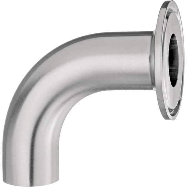 Value Collection - Sanitary Stainless Steel Pipe Fittings Type: 90 Elbow Adapter Style: Quick-Clamp to Butt Weld - Apex Tool & Supply
