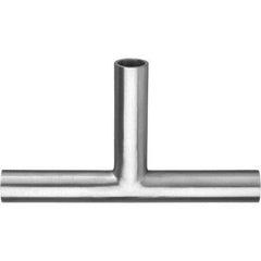 Value Collection - Sanitary Stainless Steel Pipe Fittings Type: Tee Style: Butt Weld - Apex Tool & Supply