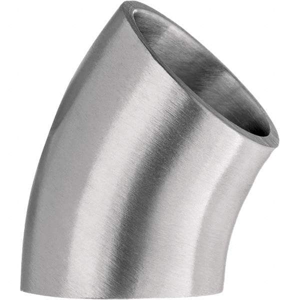 Value Collection - Sanitary Stainless Steel Pipe Fittings Type: 45 Short Elbow Style: Butt Weld - Apex Tool & Supply