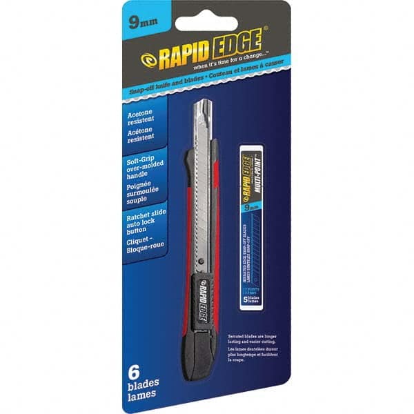 Rapid Edge - Utility Knives, Snap Blades & Box Cutters Type: Snap Knife Blade Type: Snap - Apex Tool & Supply
