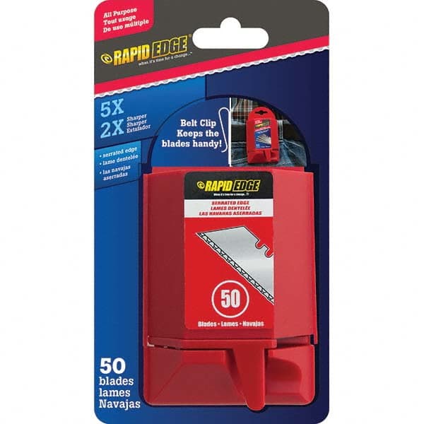 Rapid Edge - Knife Blades Type: Utility Knife Blade Material: Carbon Steel - Apex Tool & Supply