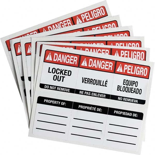 Brady - Safety & Facility Labels Message Type: Accident Prevention Header: DANGER - Apex Tool & Supply