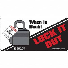 Brady - Safety & Facility Labels Message Type: Accident Prevention Header: None - Apex Tool & Supply