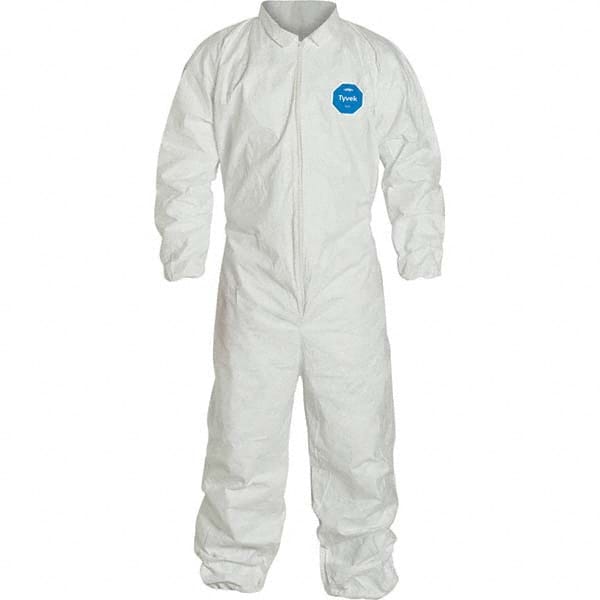 Dupont - Pack of (25), Size 3XL White Tyvek General Purpose Coveralls - Apex Tool & Supply