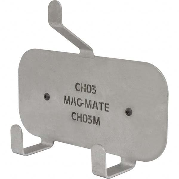 Mag-Mate - Coat & Hat Hooks Type: Double Coat & Hat Hook w/ Magnetic Mount Projection: 2-19/32 (Inch) - Apex Tool & Supply