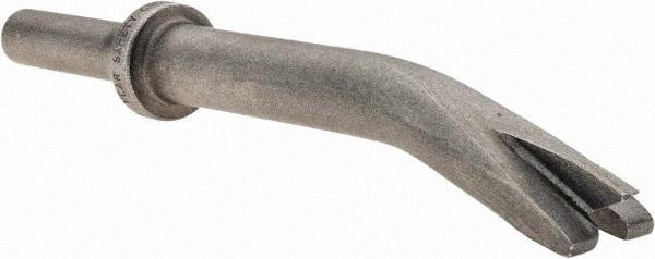 Made in USA - 5-3/8" OAL, 5/8" Shank Diam, Claw Ripper Chisel - Round Shank, Alloy Steel - Apex Tool & Supply