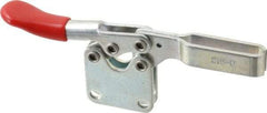 De-Sta-Co - 200 Lb Holding Capacity, Horizontal Handle, Manual Hold Down Toggle Clamp - 78° Handle Movement, 87° Bar Opening, U-Bar, Straight Base, Electro-Plated Zinc, Carbon Steel - Apex Tool & Supply