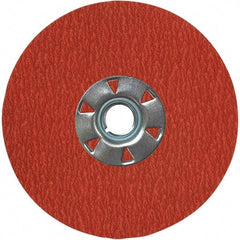 VSM - 5" Diam 7/8" Hole 36 Grit Fiber Disc - Very Coarse Grade, Ceramic, 12,000 Max RPM, Series XF885 - Apex Tool & Supply