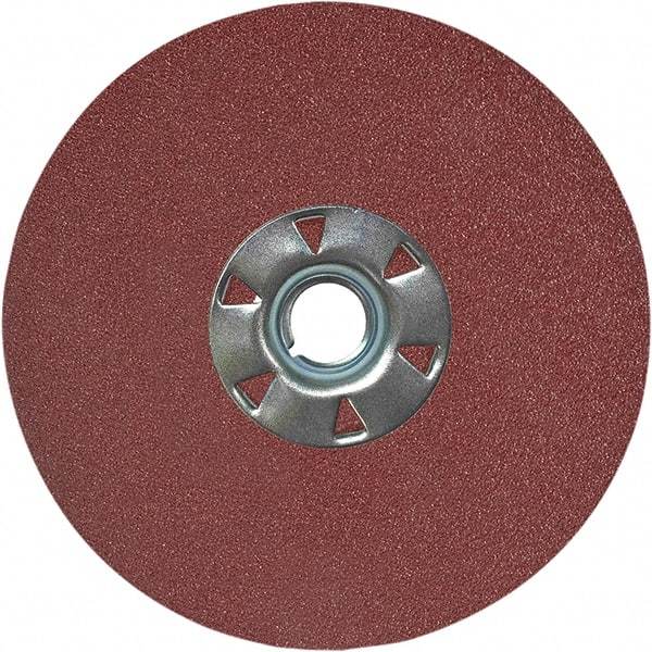 VSM - 7" Diam 7/8" Hole 36 Grit Fiber Disc - Very Coarse Grade, Aluminum Oxide, 8,000 Max RPM, Series KF708 - Apex Tool & Supply