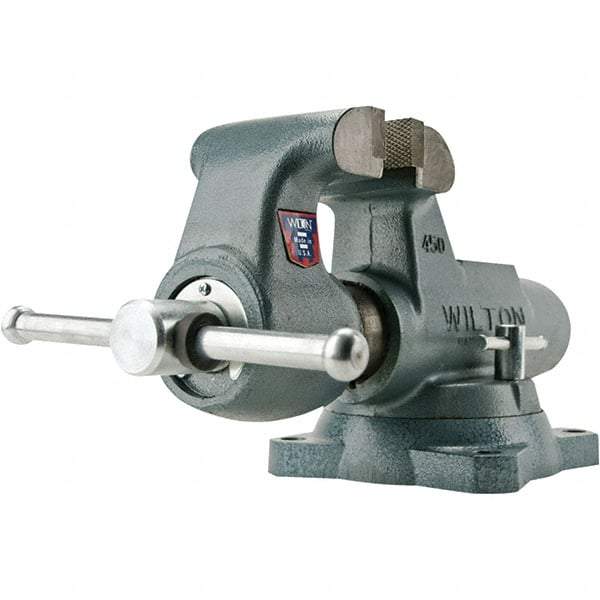 Wilton - Bench Vises Jaw Width (Inch): 5 Jaw Opening Capacity (Inch): 8 - Apex Tool & Supply