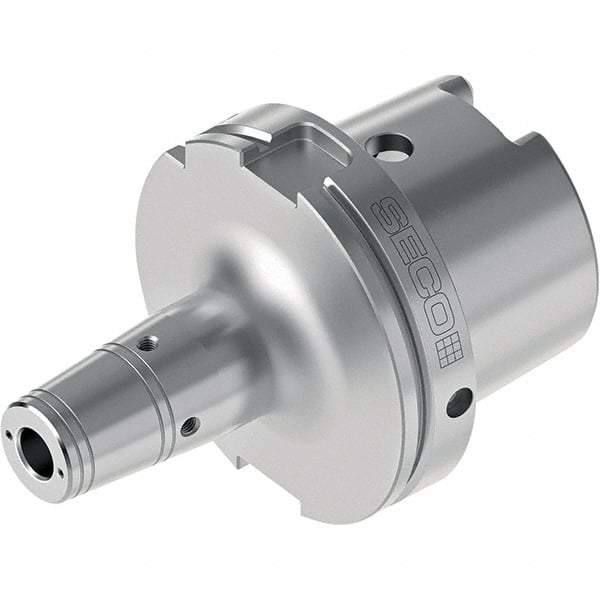 Seco - 3/4" Hole Diam, HSK125 Taper Shank Shrink Fit Tool Holder & Adapter - 2.8583" Projection, 1.7323" Nose Diam, 1.61mm Clamping Depth, Through Coolant - Exact Industrial Supply