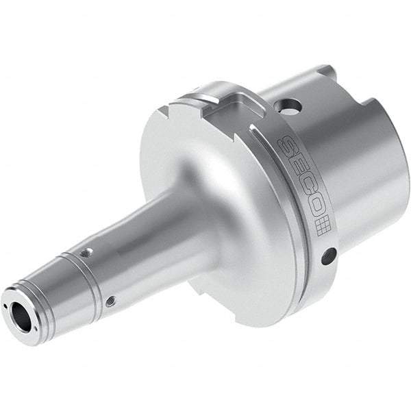 Seco - 1" Hole Diam, HSK125 Taper Shank Shrink Fit Tool Holder & Adapter - 5.1083" Projection, 1.8898" Nose Diam, 1.85mm Clamping Depth, Through Coolant - Exact Industrial Supply