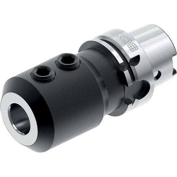 Seco - HSK125 Dual Contact Taper Shank 25mm Hole End Mill Holder/Adapter - 65mm Nose Diam, 160mm Projection, Through-Spindle Coolant - Exact Industrial Supply
