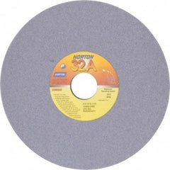 Norton - 8" Diam x 1-1/4" Hole x 1/4" Thick, J Hardness, 60 Grit Surface Grinding Wheel - Aluminum Oxide, Type 1, Medium Grade, 3,600 Max RPM, Vitrified Bond, No Recess - Apex Tool & Supply