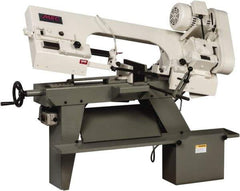 Vectrax - 7 x 12" Max Capacity, Manual Step Pulley Horizontal Bandsaw - 110 Volts, 3/4 hp, 1 Phase - Apex Tool & Supply
