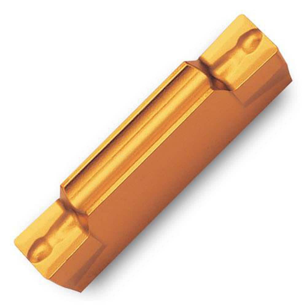 Grooving Insert: TDTT TT9080, Solid Carbide TiAlN & TiN Finish, Neutral, 0.157″ Cutting Width, Series TDT-.00E