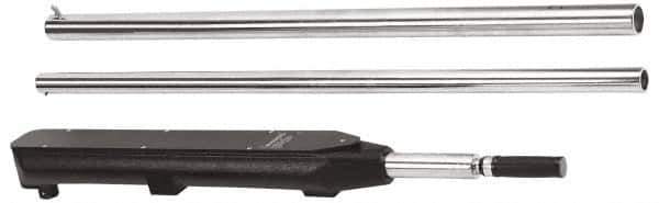 Proto - 1" Drive Micrometer Fixed Head Torque Wrench - 400 Ft/Lb to 2,000 Ft/Lb Torque, 107-1/2" OAL, 10 Ft/Lb Graduation, Ratchet Head - Apex Tool & Supply