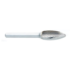 ‎SN-1 -6mm × 8mm LOC × 6mm Shank × 50mm OAL Inverted Taper Carbide Medium Right Hand Spiral Burr - Apex Tool & Supply