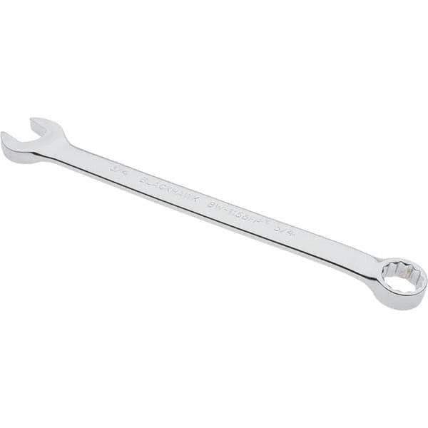 Blackhawk by Proto - 3/4" 12 Point Offset Combination Wrench - 15° Offset Angle, 11" OAL, Steel, Chrome Finish - Apex Tool & Supply