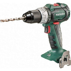 Metabo - 18 Volt 1/16 to 1/2" Keyless Chuck Cordless Hammer Drill - 31950 BPM, 600 to 2,100 RPM, Reversible, Pistol Grip Handle - Apex Tool & Supply