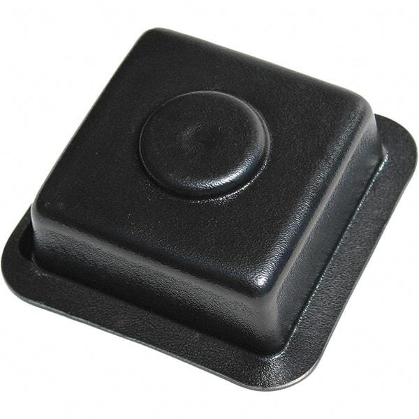 Made in USA - Flame Retardent ABS Housing Plastic Bearing Flange Mount - 4-1/16" Wide x 4-1/4" Outside Diam - Apex Tool & Supply