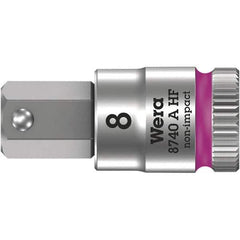 Wera - 1/4" Drive, 1/4" Hex Bit Socket - 3-3/4" OAL - Apex Tool & Supply