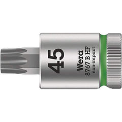 Wera - 3/8" Drive, T27 Torx Bit Socket - 1-3/8" OAL - Apex Tool & Supply