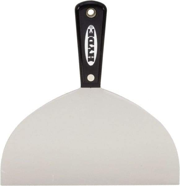 Hyde Tools - 8" Wide Flexible Blade Carbon Steel Joint Knife - Flexible, Nylon Handle - Apex Tool & Supply