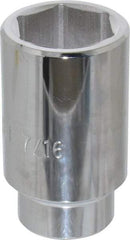 Proto - 1-7/16", 1/2" Drive, Deep Hand Socket - 6 Points, 3-1/2" OAL - Apex Tool & Supply