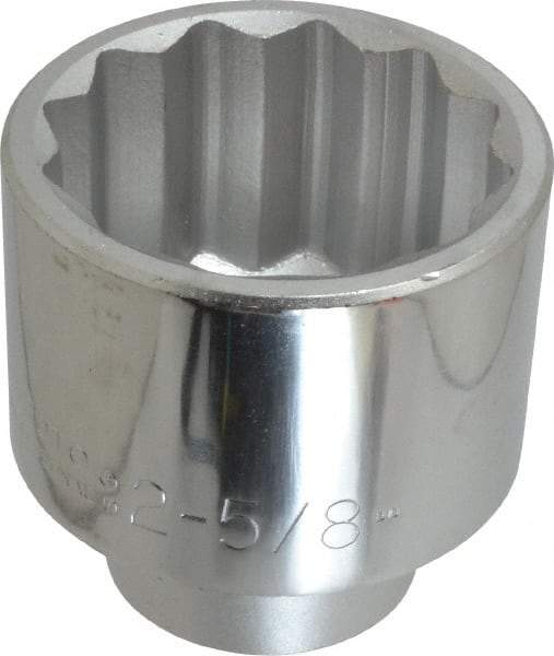 Proto - 2-5/8", 1" Drive, Standard Hand Socket - 12 Points, 4-1/8" OAL - Apex Tool & Supply