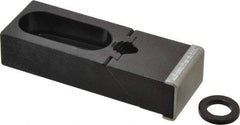 TE-CO - 3-7/8" OAL x 1-1/2" Overall Width, Standard Grip Nose, Steel Manual Edge Clamp - Black Oxide Coating, 7/8" High, 1/2" Socket Cap Screw Slot, 1-1/4" Travel - Apex Tool & Supply