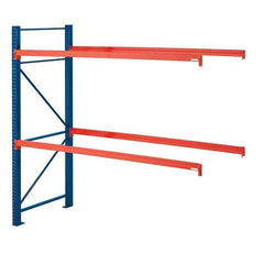 Steel King - 2 Shelf Add-On Box Formed Closed Steel Shelving - 22,780 Lb Capacity, 120" Wide x 96" High x 42" Deep, Powder Coat Blue - Apex Tool & Supply