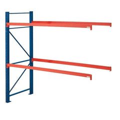 Steel King - 2 Shelf Add-On Box Formed Closed Steel Shelving - 22,780 Lb Capacity, 108" Wide x 96" High x 42" Deep, Powder Coat Blue - Apex Tool & Supply
