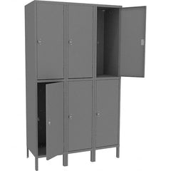 Tennsco - 6 Door, 2 Tier, Welded Locker - Apex Tool & Supply