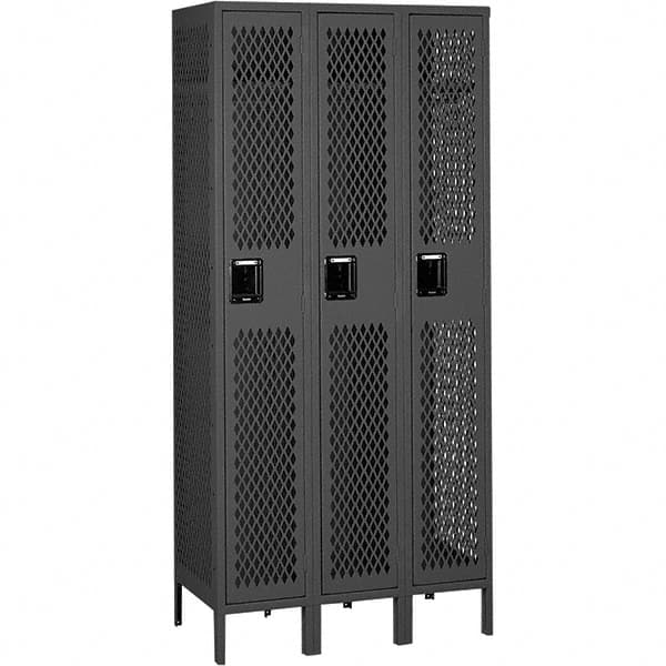 Tennsco - 3 Door, 1 Tier, Welded Locker - Apex Tool & Supply