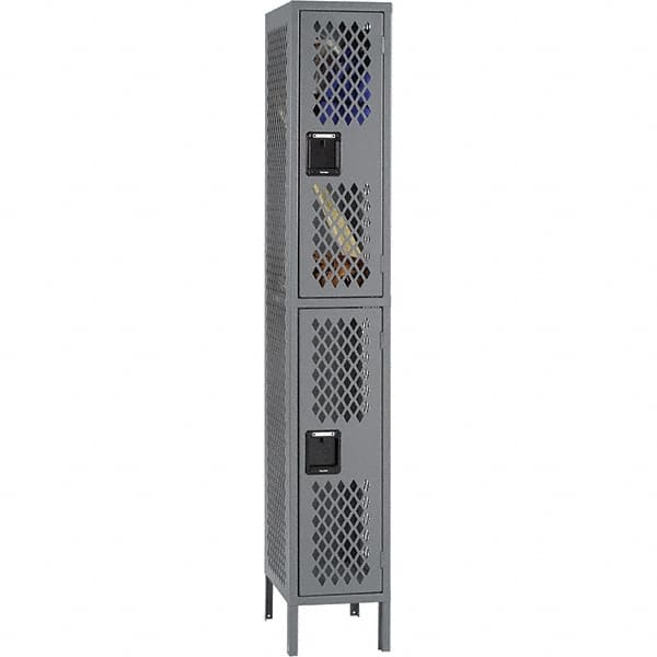 Tennsco - 2 Door, 2 Tier, Welded Locker - Apex Tool & Supply