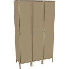 Tennsco - 3 Door, 1 Tier, Welded Locker - Apex Tool & Supply