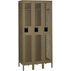 Tennsco - 3 Door, 1 Tier, Welded Locker - Apex Tool & Supply